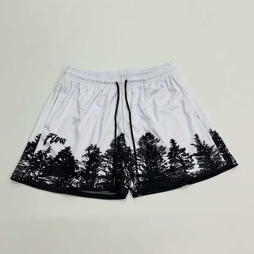 "ARBRES" - 5" Mesh Shorts